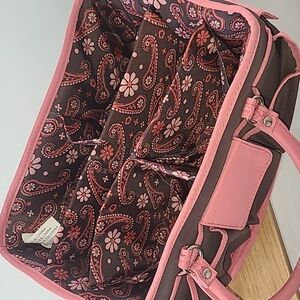 Stylish Pink and Brown Women's Bag